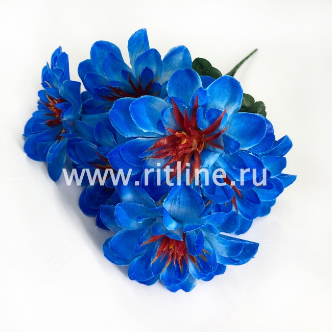 Букет георгинов "Fittone", 6г, выс.33, шелк, цв.микс Букет георгинов "Fittone", 6г, выс.33, шелк, цв.микс